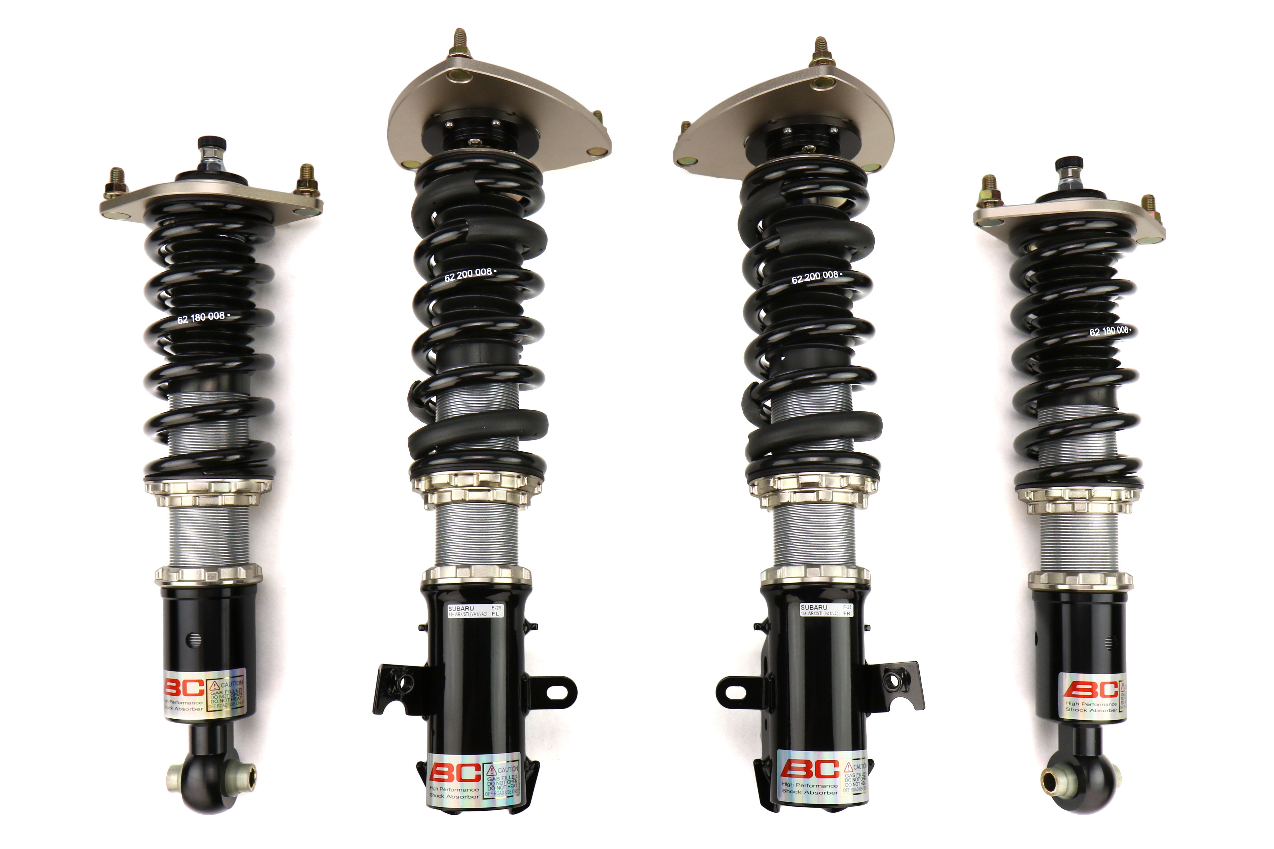BC Racing DS Series Coilovers 8K Front / 8 K Rear - 2015 Subaru WRX / 2015-2017 Subaru STI